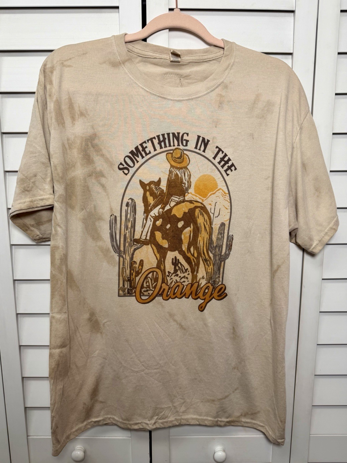Zach Bryan “Something in the Orange” Tie Dye Graphic Country T-Shirt Size Large