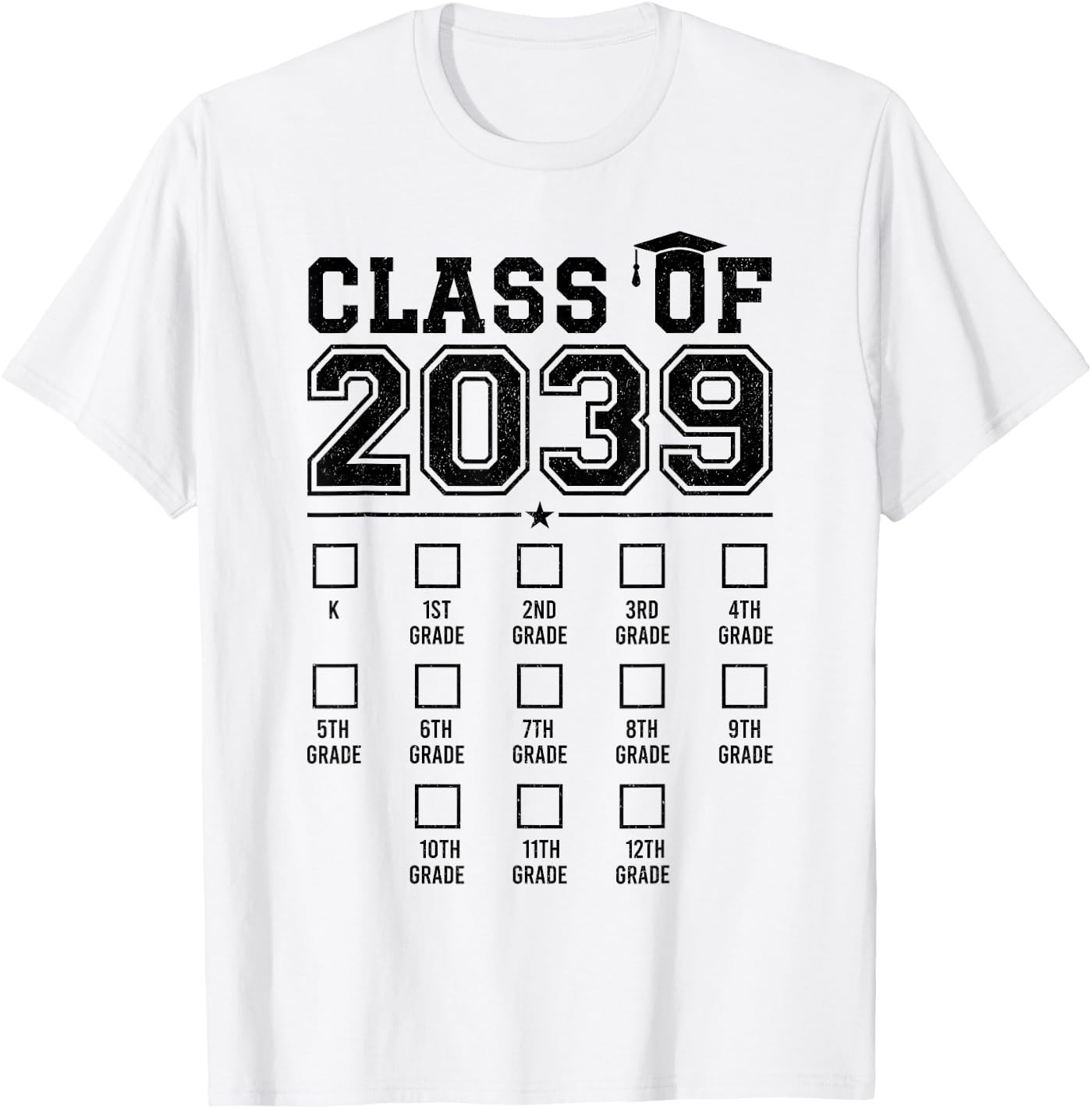 Class of 2039 Growing with me First Day of School Graduation T-Shirt