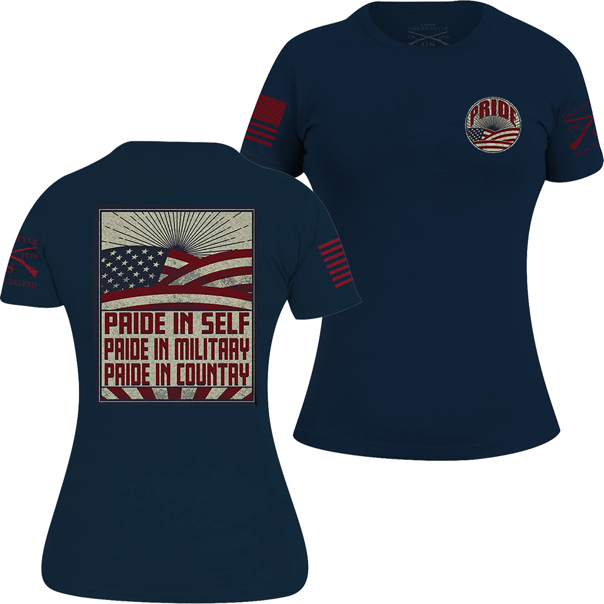 Grunt Style Women’s Ethos T-Shirt – Navy