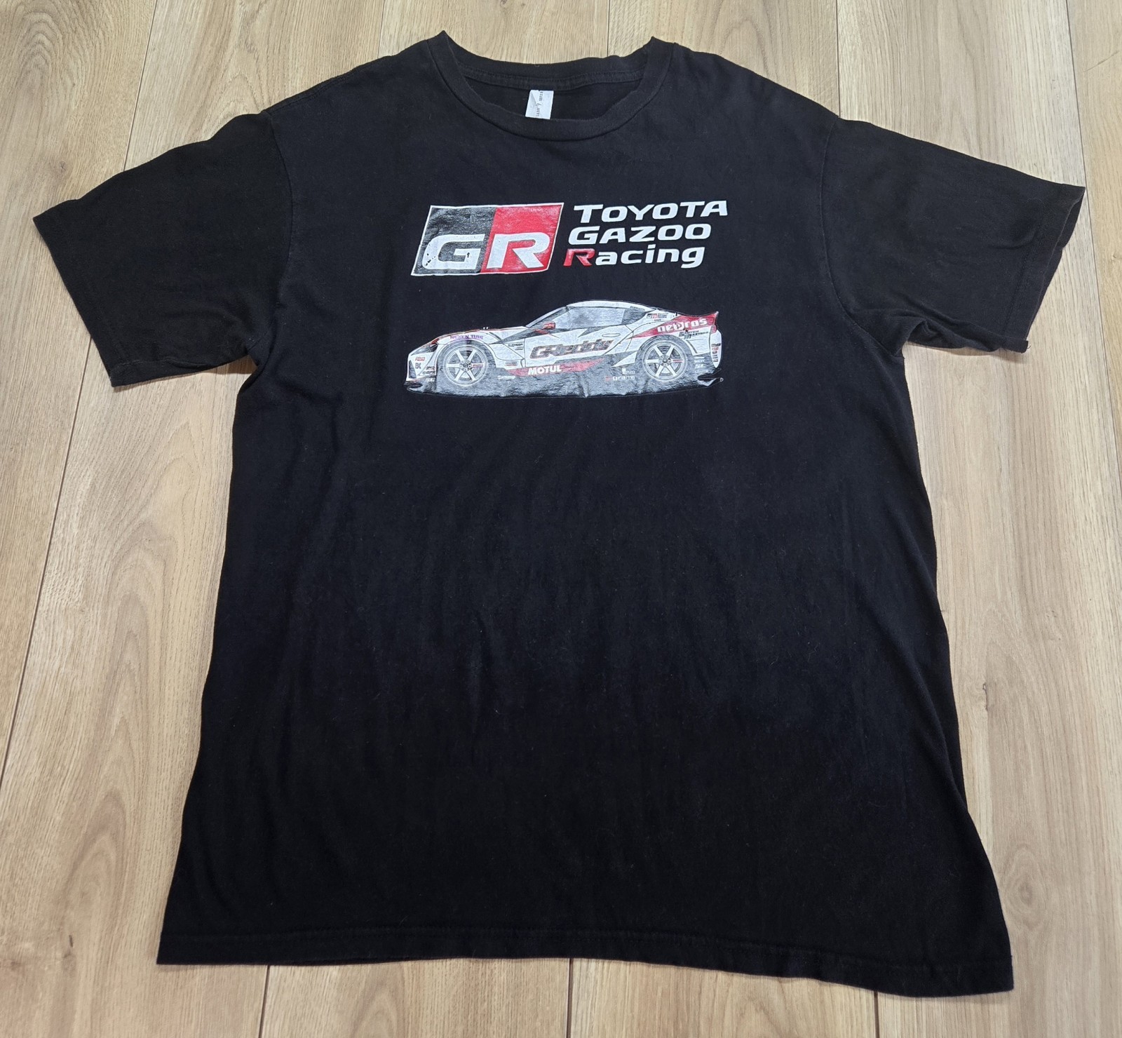 Toyota Gazoo Racing Logo T-Shirt Mens Sz Large, Black, Short Sleeve