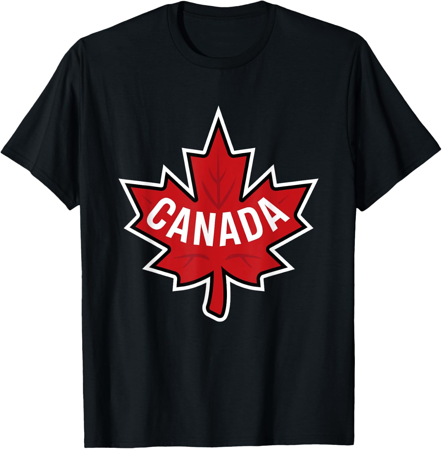 Canadian Flag Canada Maple Leaf Retro Cool Colors Unisex T-Shirt