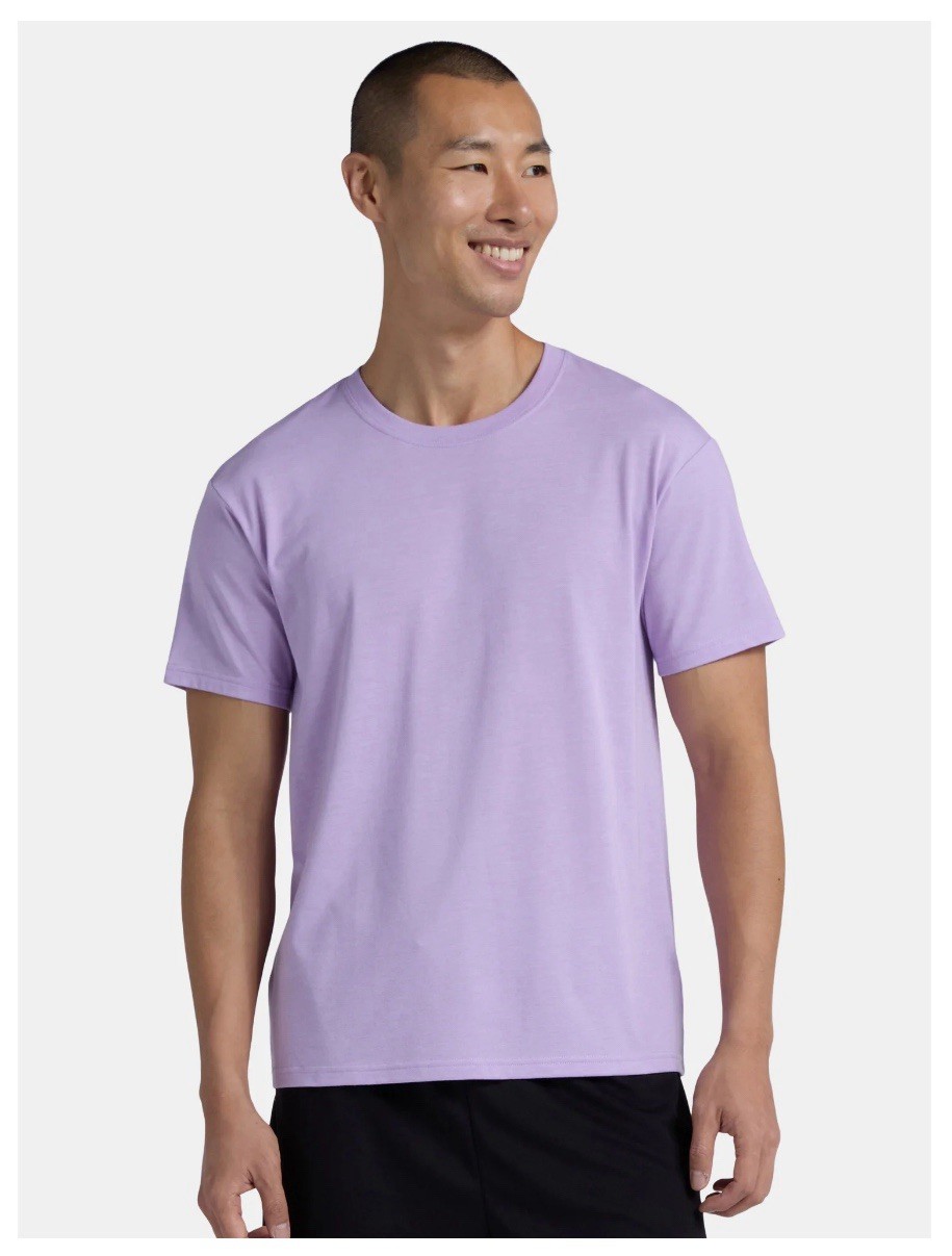 ATHLETIC WORKS Men’s M (38-40) Tri-Blend Tee Short Sleeve • Lovely Purple