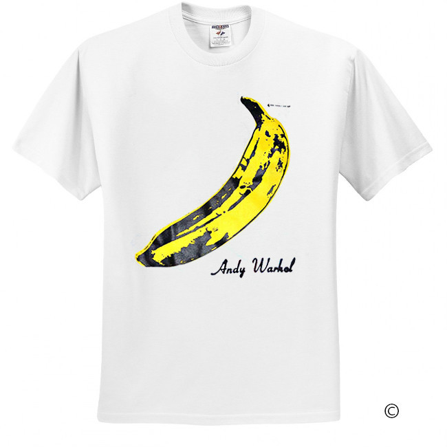 Andy Warhol Banana Velvet Underground Rock White T-Shirt Sz S M L XL 2XL 3XL