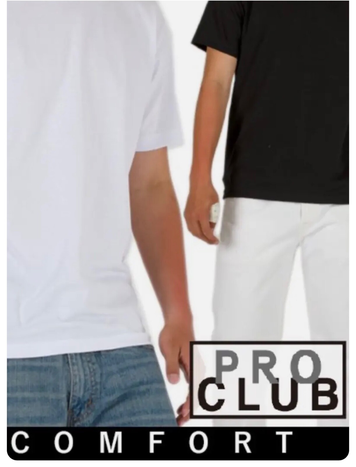 LOT 3 PACK PRO CLUB COMFORT T SHIRTS ProClub Plain Basic Short Sleeve S-3XL