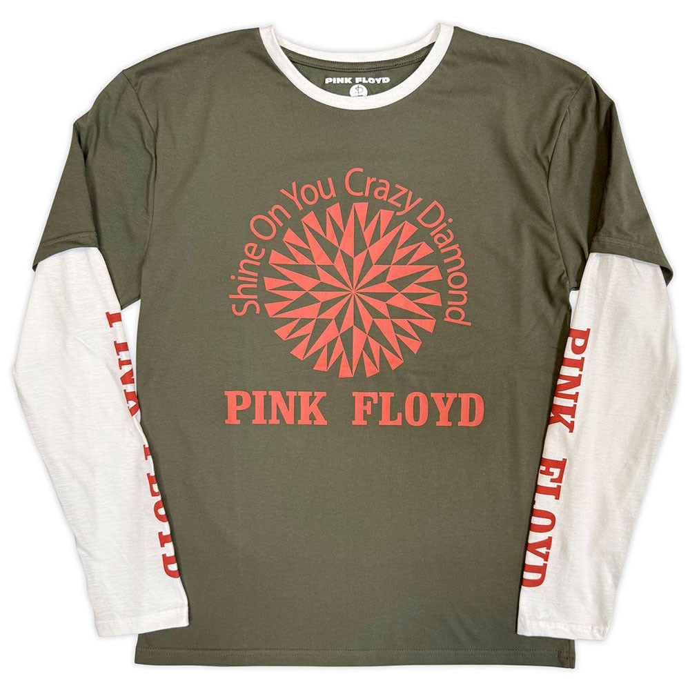 Pink Floyd – Shine On – Green & White Layered Longsleeve t-shirt