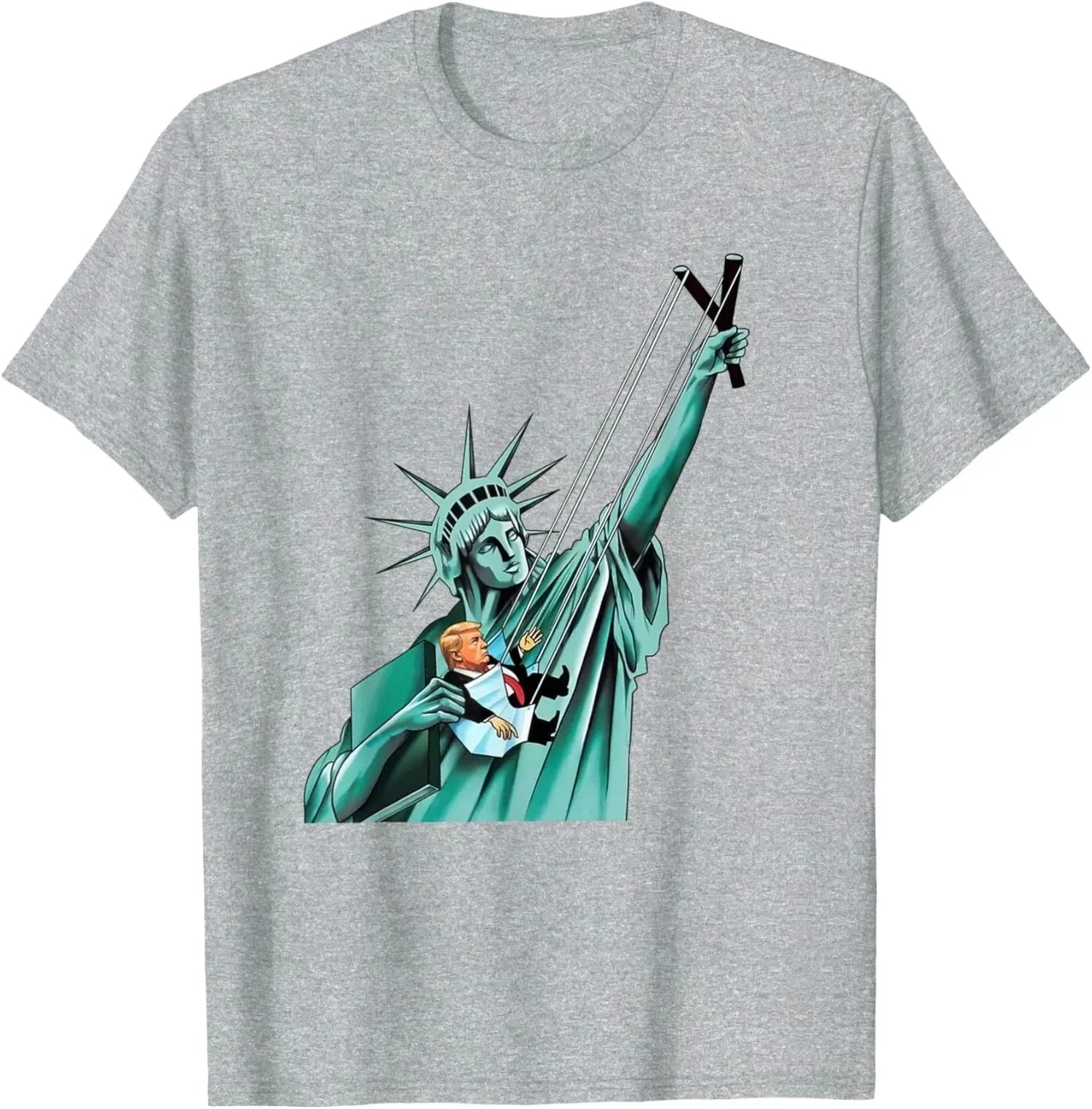 Statue Of Liberty Anti Trump Funny Political Comedy Unisex T-Shirt reprint sale!