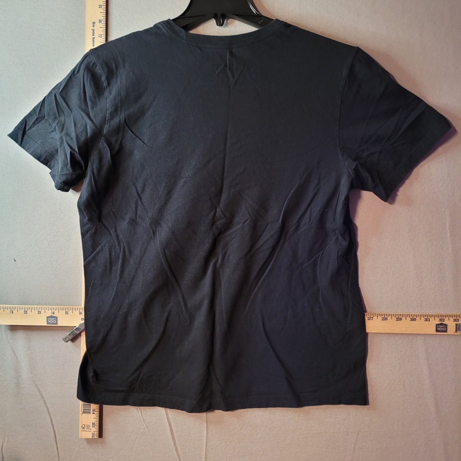 Nike Mens Just Do It Graphic T-Shirt Black White Swoosh Logo Large AR5006-010