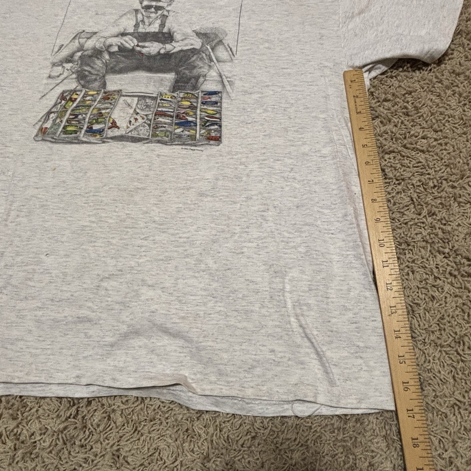 So Many Lures So Little Time Oneita Graphic T Shirt Men’s Size XXL Made In USA