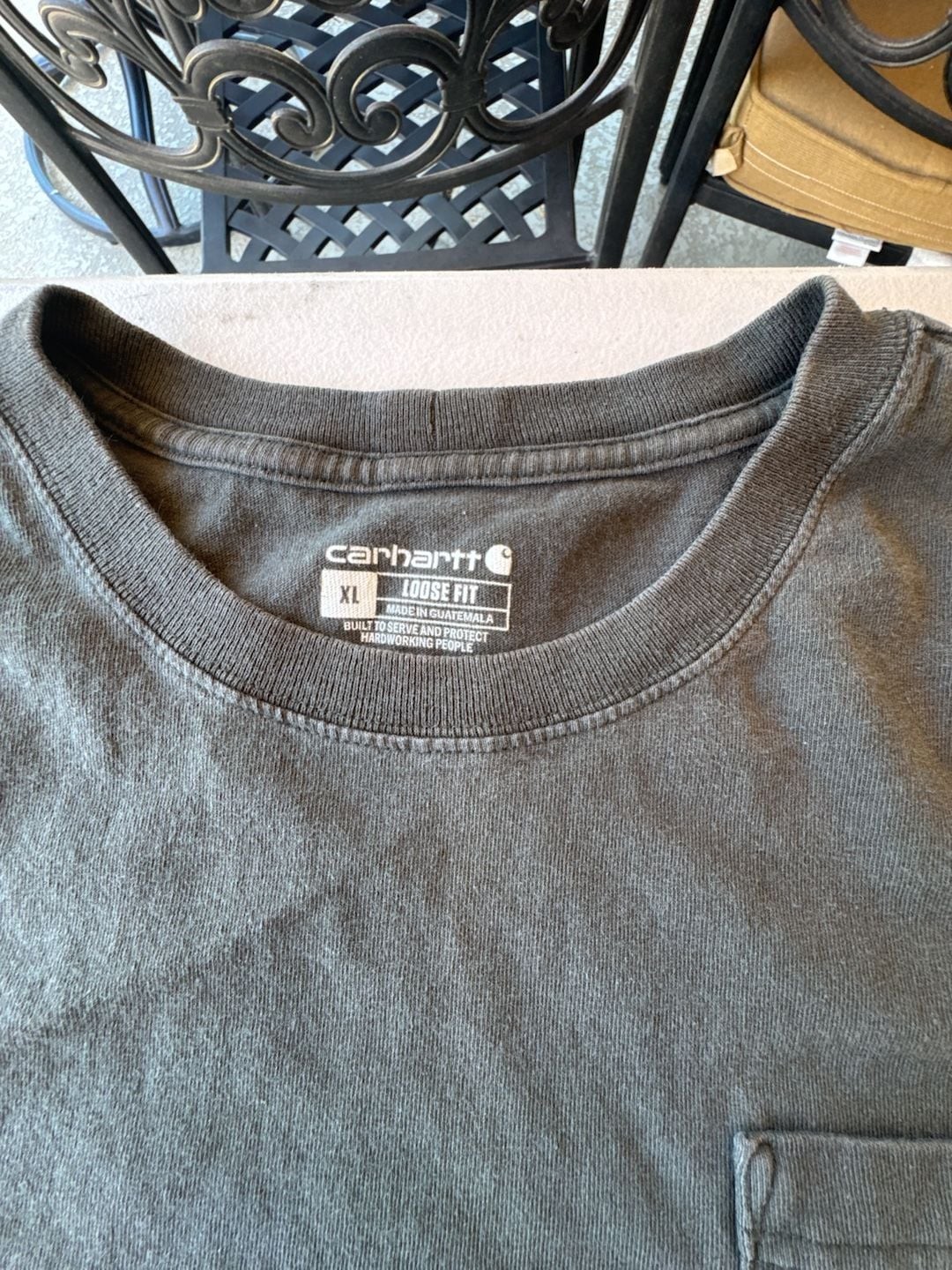 Carhartt Loose Fit Heavyweight Short-Sleeve Pocket T-Shirt XL Black