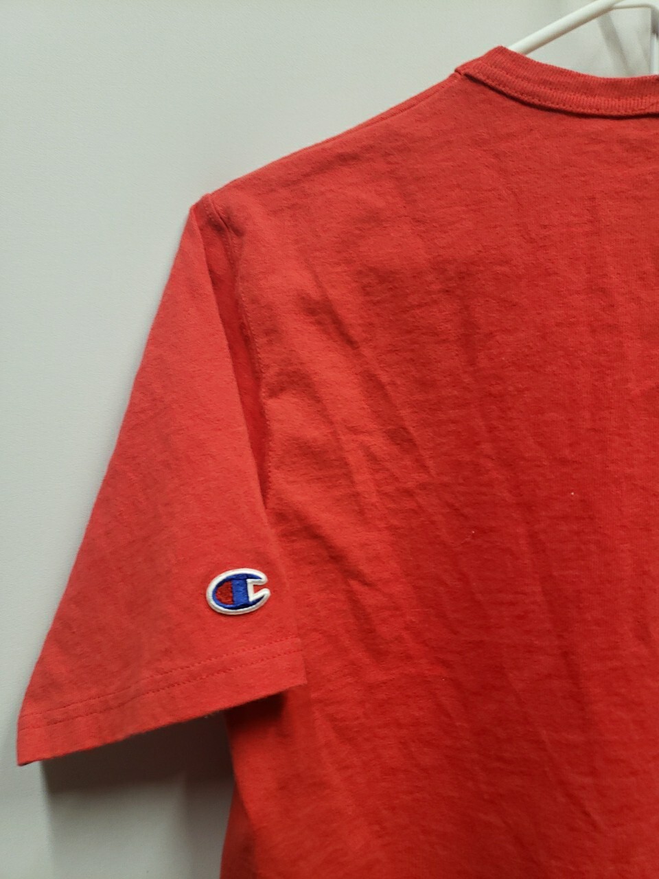 Champion Men Size S Red Heritage Big C Logo T-shirt Streetwear Athleisure No Tag