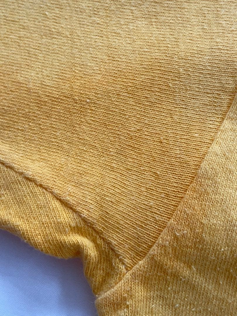 70s Russell Athletic Bobcats T-Shirt Yellow Gold Tag Single Stitch Vintage M