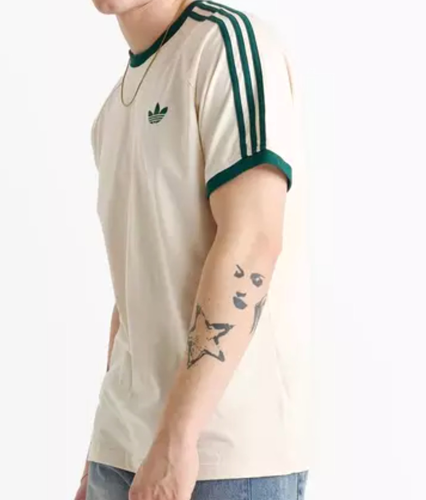RARE NEW MENS ADIDAS ORIGINALS CALIFORNIA 3 STRIPES TREFOIL SHIRT ~ LARGE #HY79
