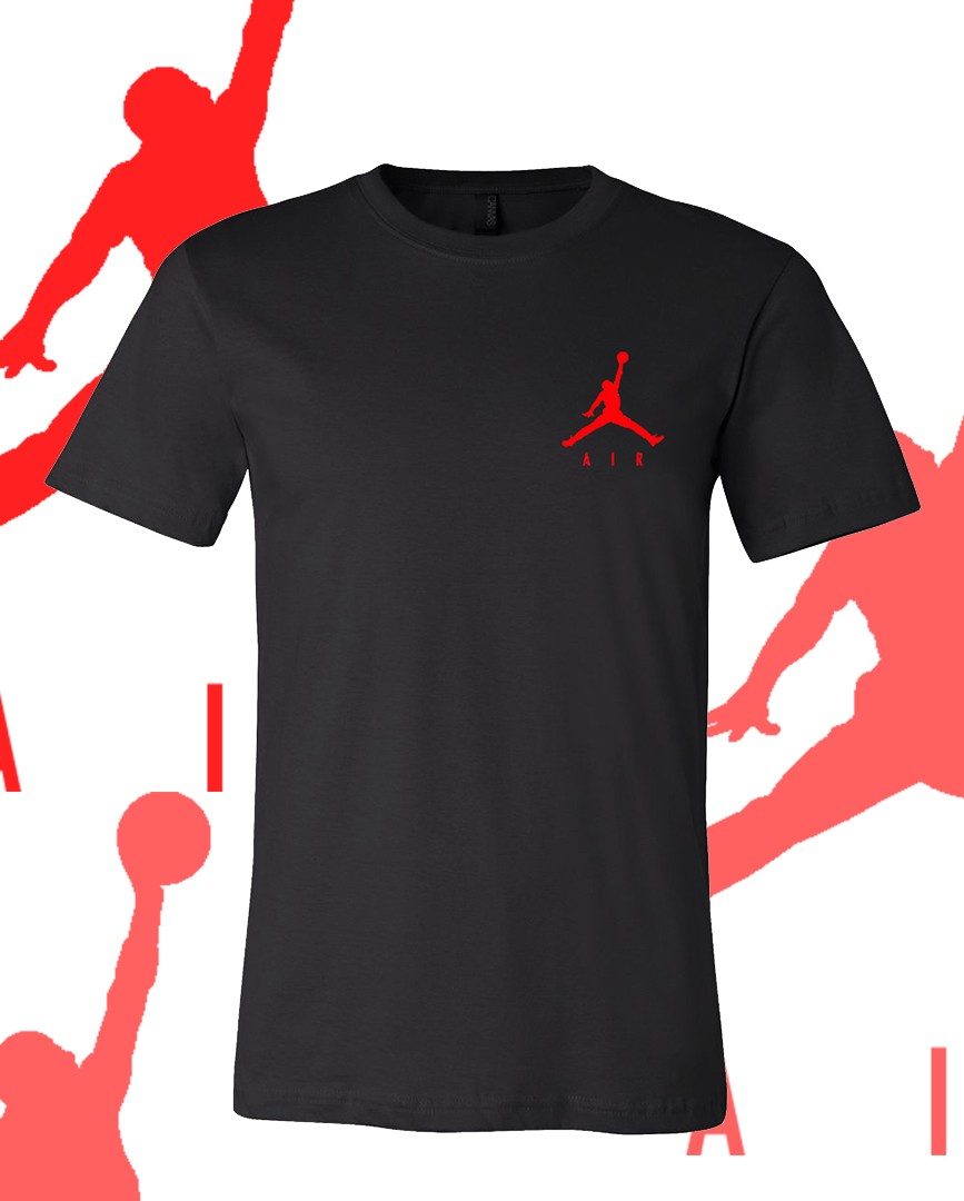 Men’s Basketball AIR RED LC MJ Sports T-Shirt Tee Fast Ship!!