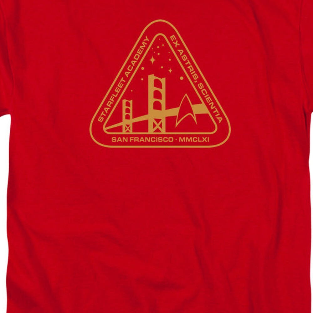 Star Trek Gold Academy Licensed Adult Unisex T-Shirt Regular Fit Tee SM-3X