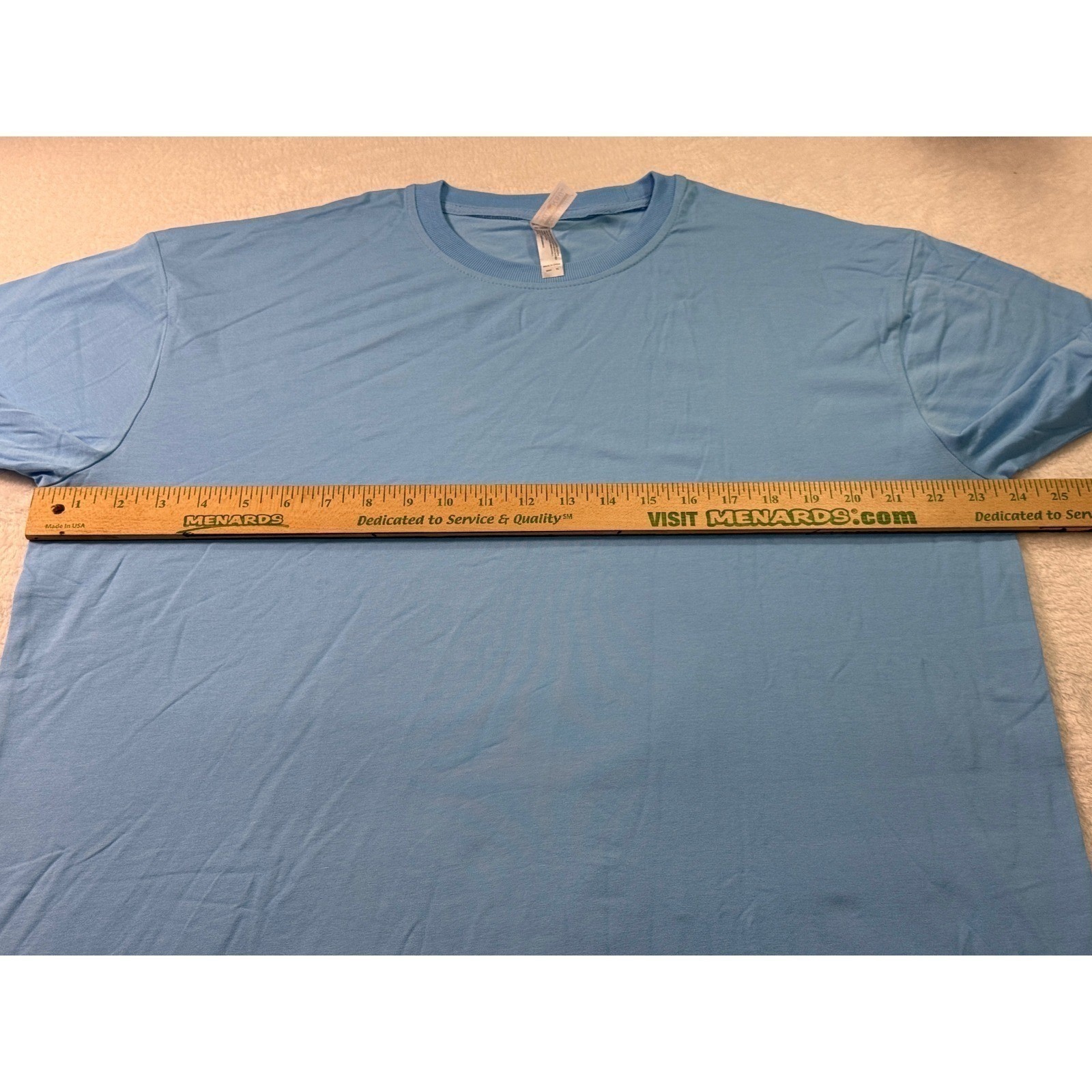 Royal Avalon Mens XL Bamboo Cotton UPF 50+ Sun Protection T-Shirt Sky Blue