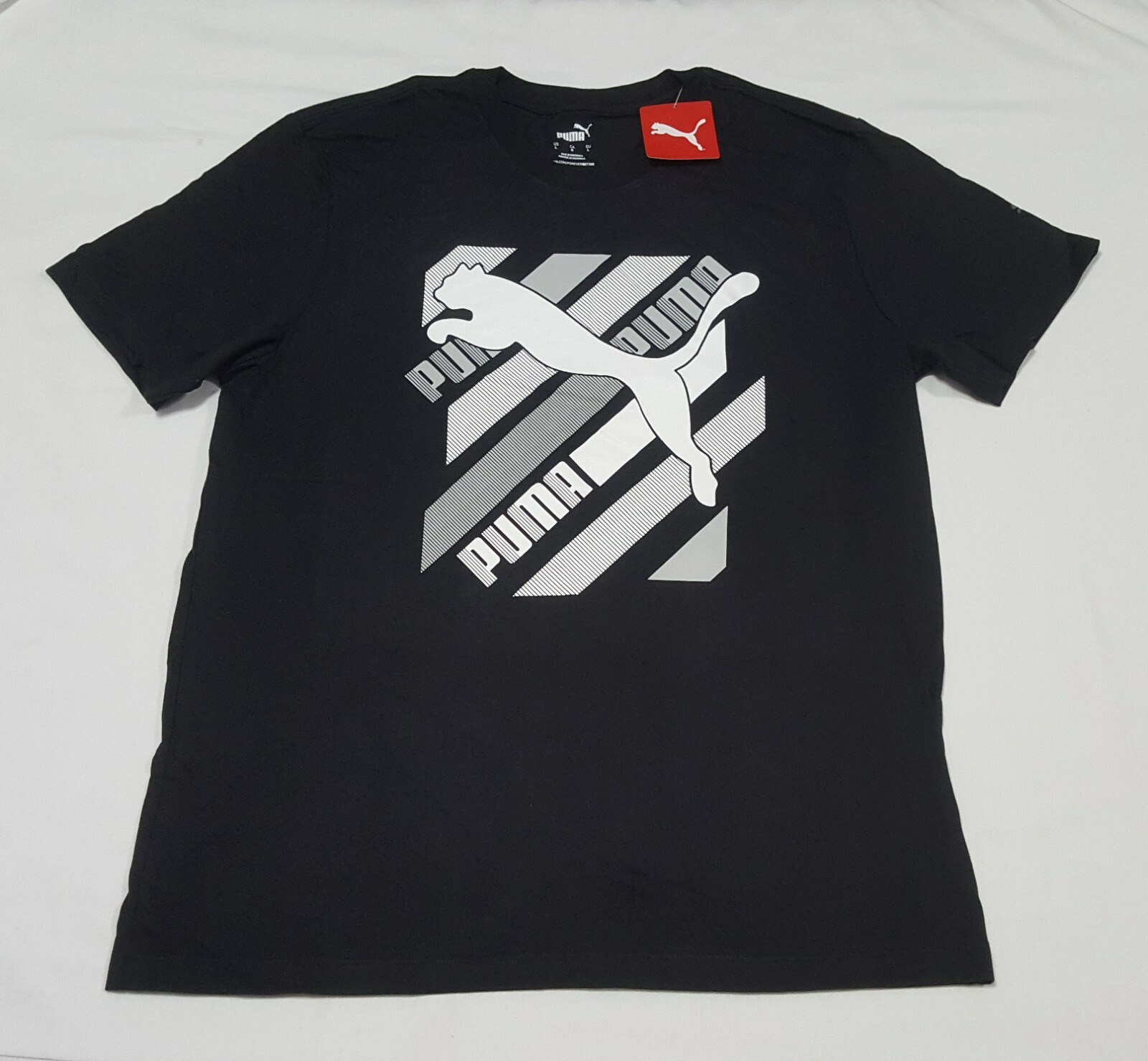 PUMA Mens Cat Brand Graphic Relaxed training fit Puma Black