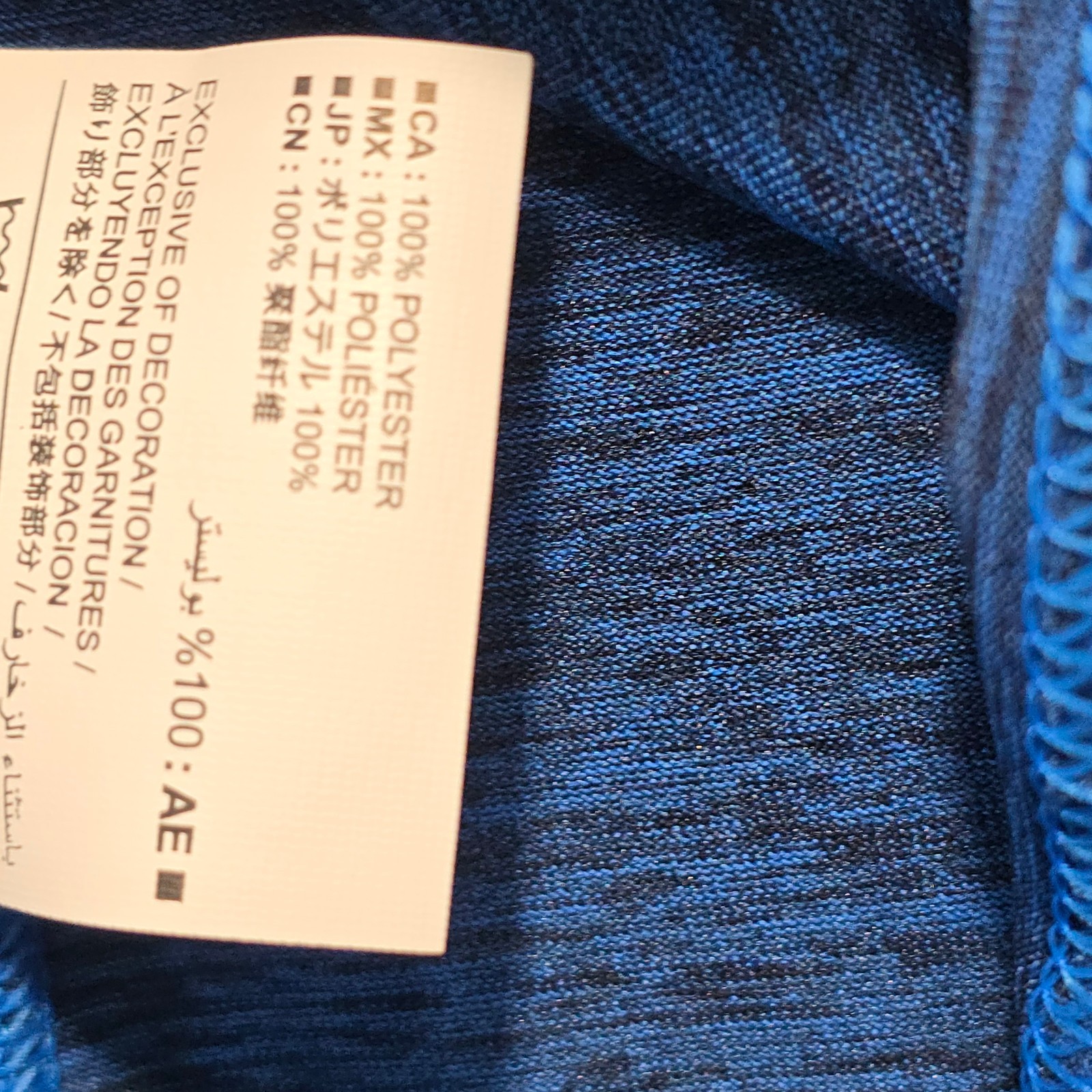 Old Navy FAST DRY MENS 2XL XXL Shirt BLUE Performance Running Fitness Core NWT