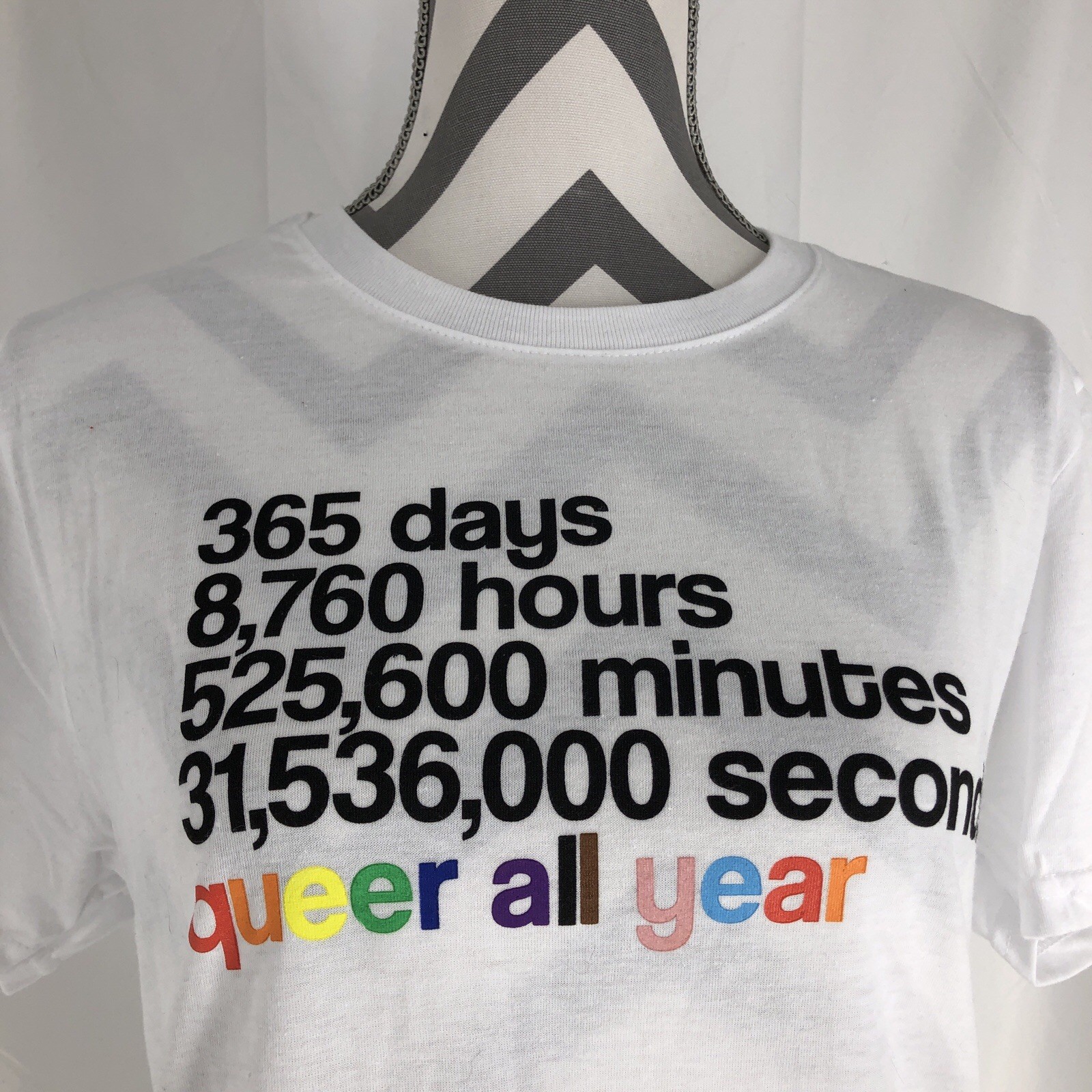 Phluid Pride T-shirt Small Queer all year 365 days LGBTQIA New