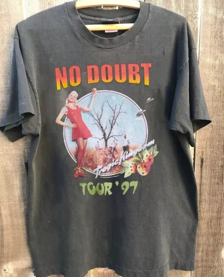 No Doubt Shirt, No Doubt Band Tour 97 Charcoal Color T-shirt Unisex S-5XL