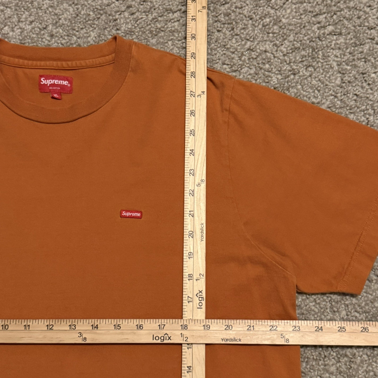 SUPREME Small Box Logo T Shirt Size XL orange