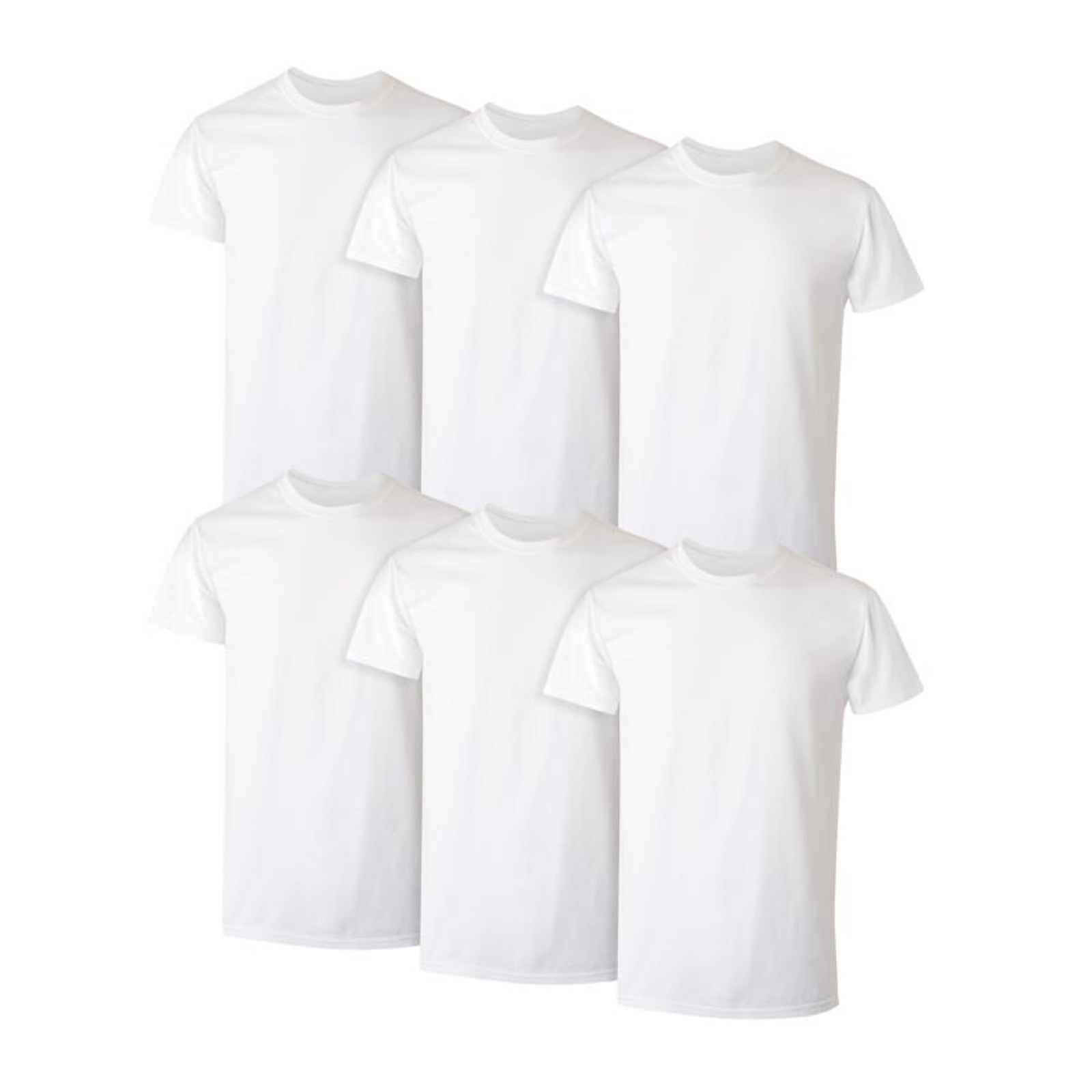 Hanes Men’s Cotton Moisture-wicking Crew Tee Undershirts Multi Medium