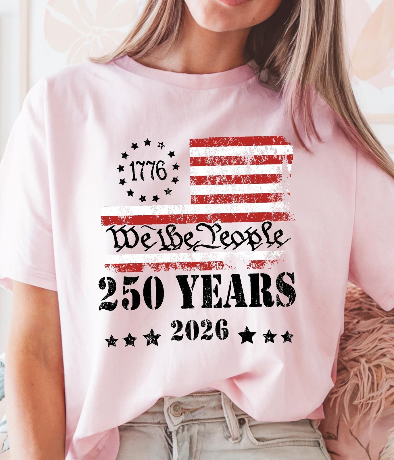 USA 250th Anniversary Shirt Patriotic July 4th Independence Day Tee