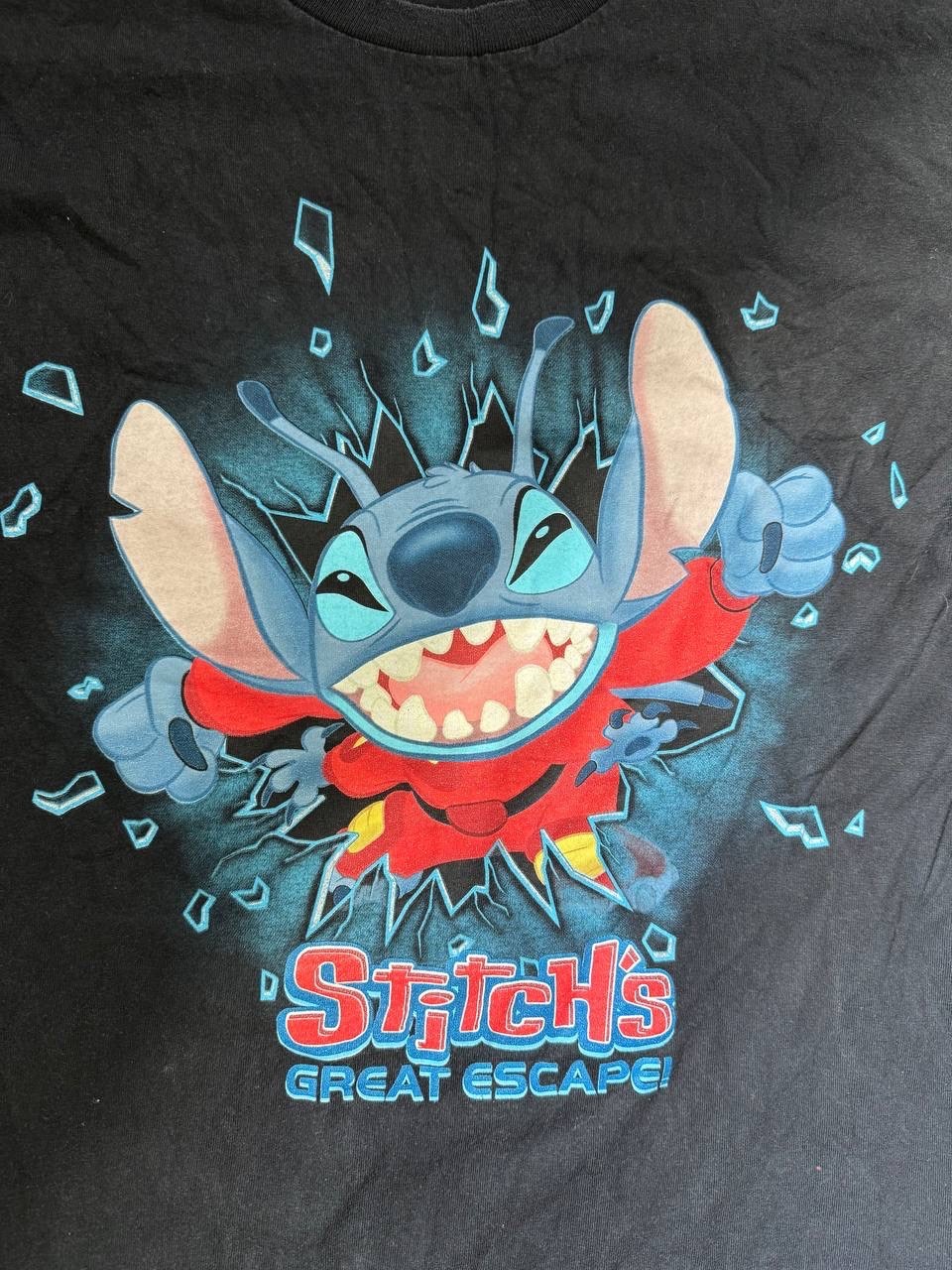 Rare Disney Lilo Stitch Double-Sided Print T-Shirt 00s
