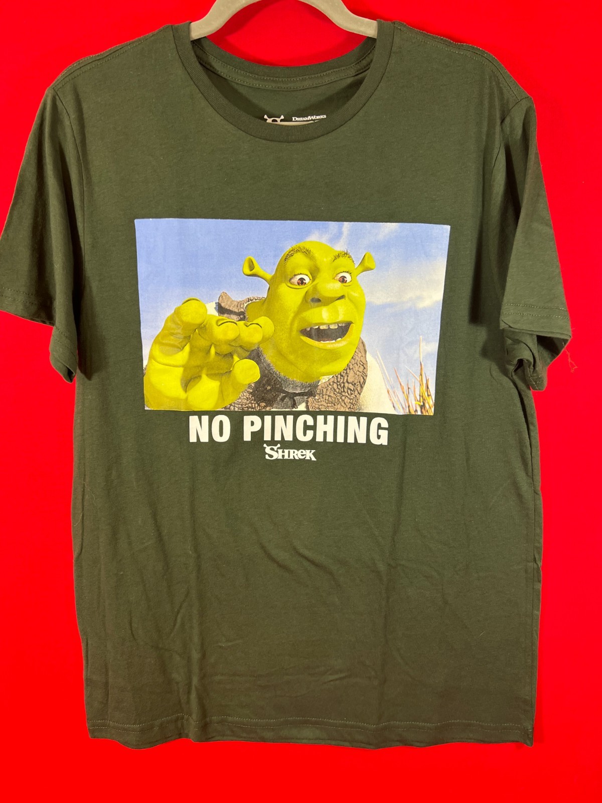 Shrek “NO PINCHING” Green Mens T-Shirt – PICK YOUR SIZE
