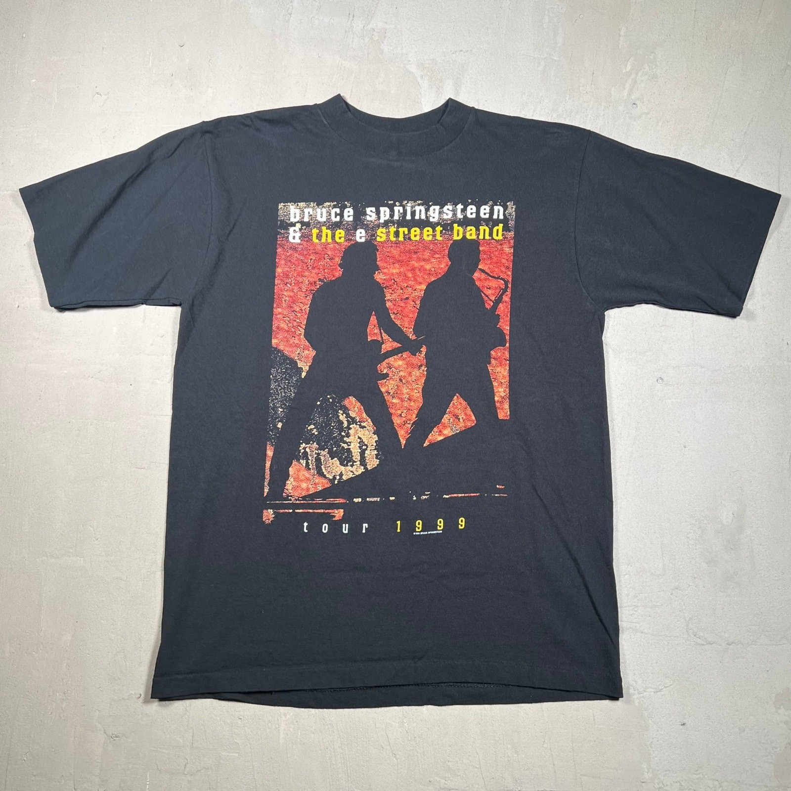 Vintage 1999 Bruce Springsteen E Street Band Tour Black Tee Size Large