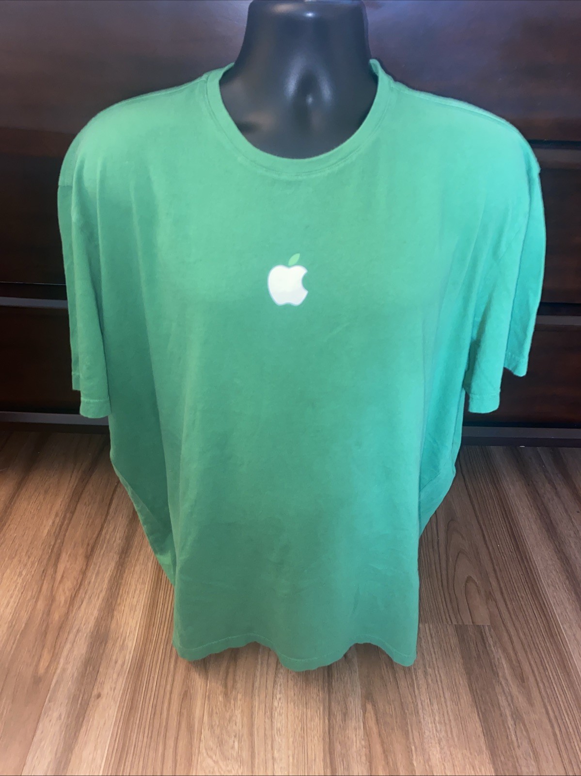 Apple T-Shirt Sz 3XL Leave The World Better Than You Found It Green Computers