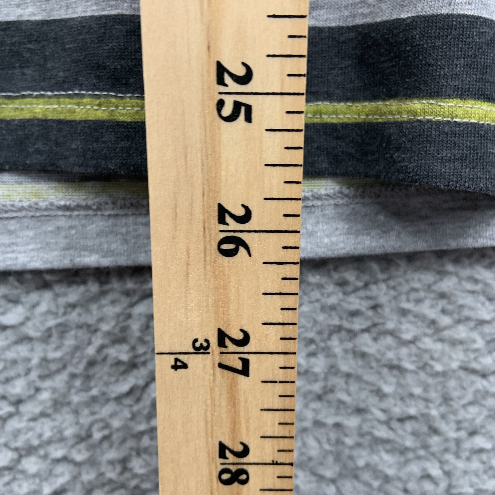 The North Face Shirt Mens Medium Gray Pocket Tee Black Yellow Stripes Pittsburgh