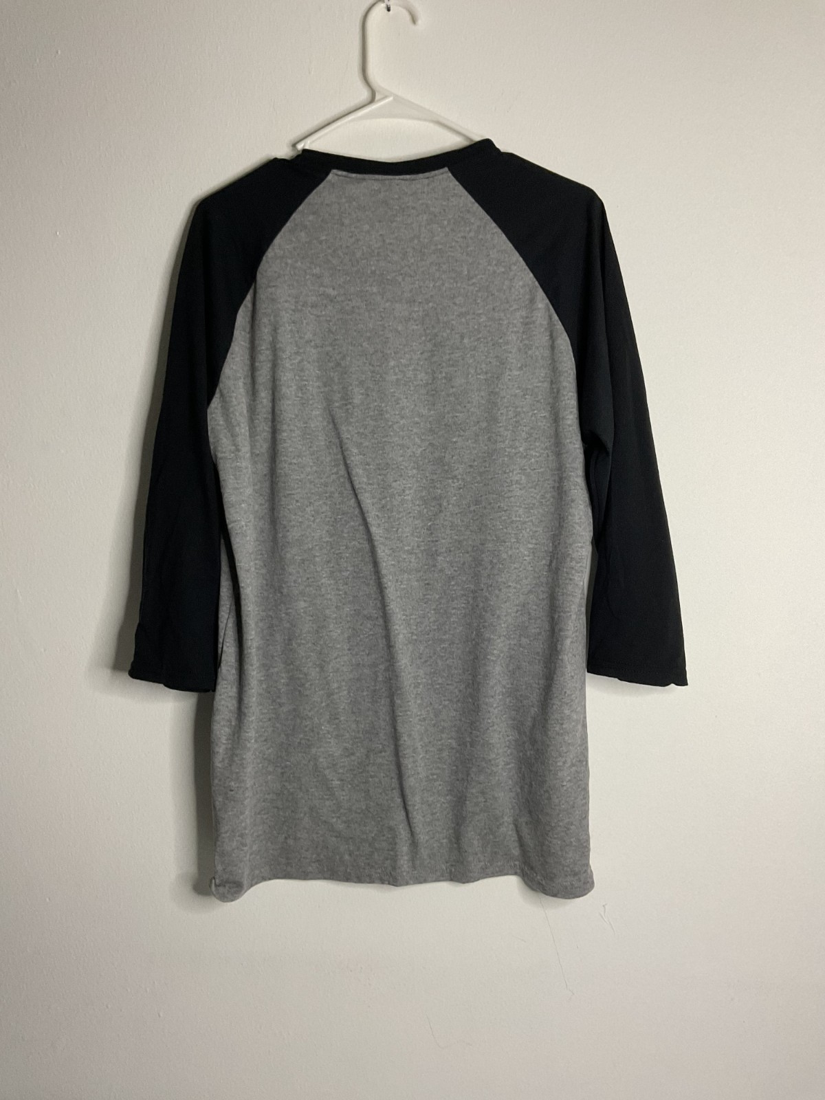 Jerzees Men’s Tri-Blend T-Shirt 3/4 Sleeve Soft Raglan Baseball Tee Size L