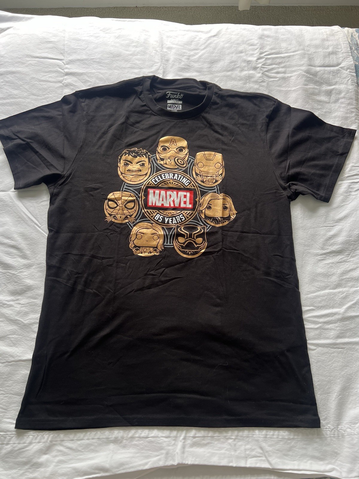 Set Of 3 Funko Pop T-shirts Size Large-X Men, Marvel, Captain America