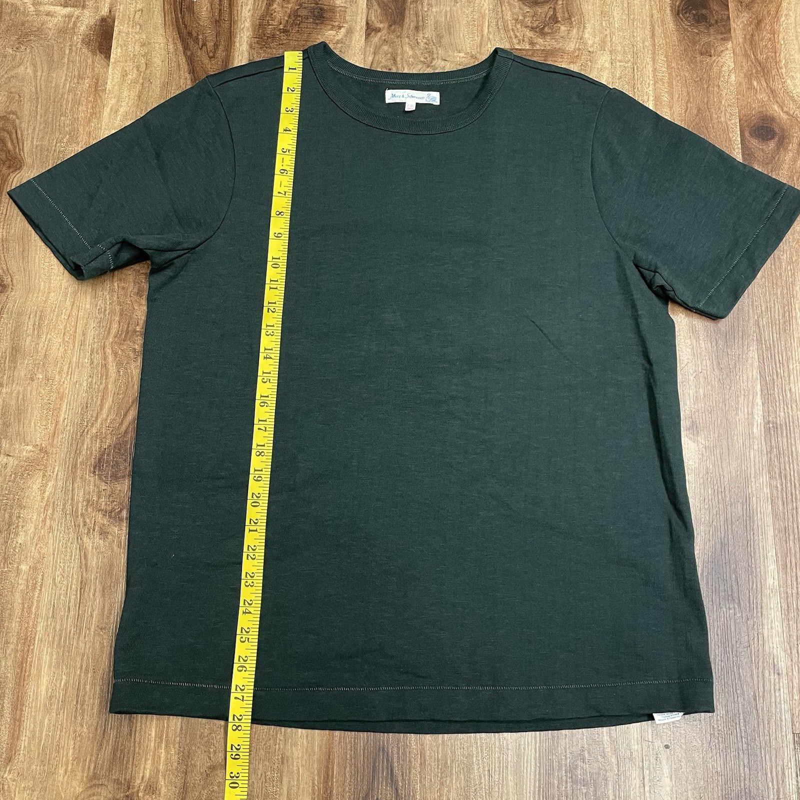 Merz B Schwanen T-Shirt Green Loopwheeled Germany Cotton Men’s 7/XL