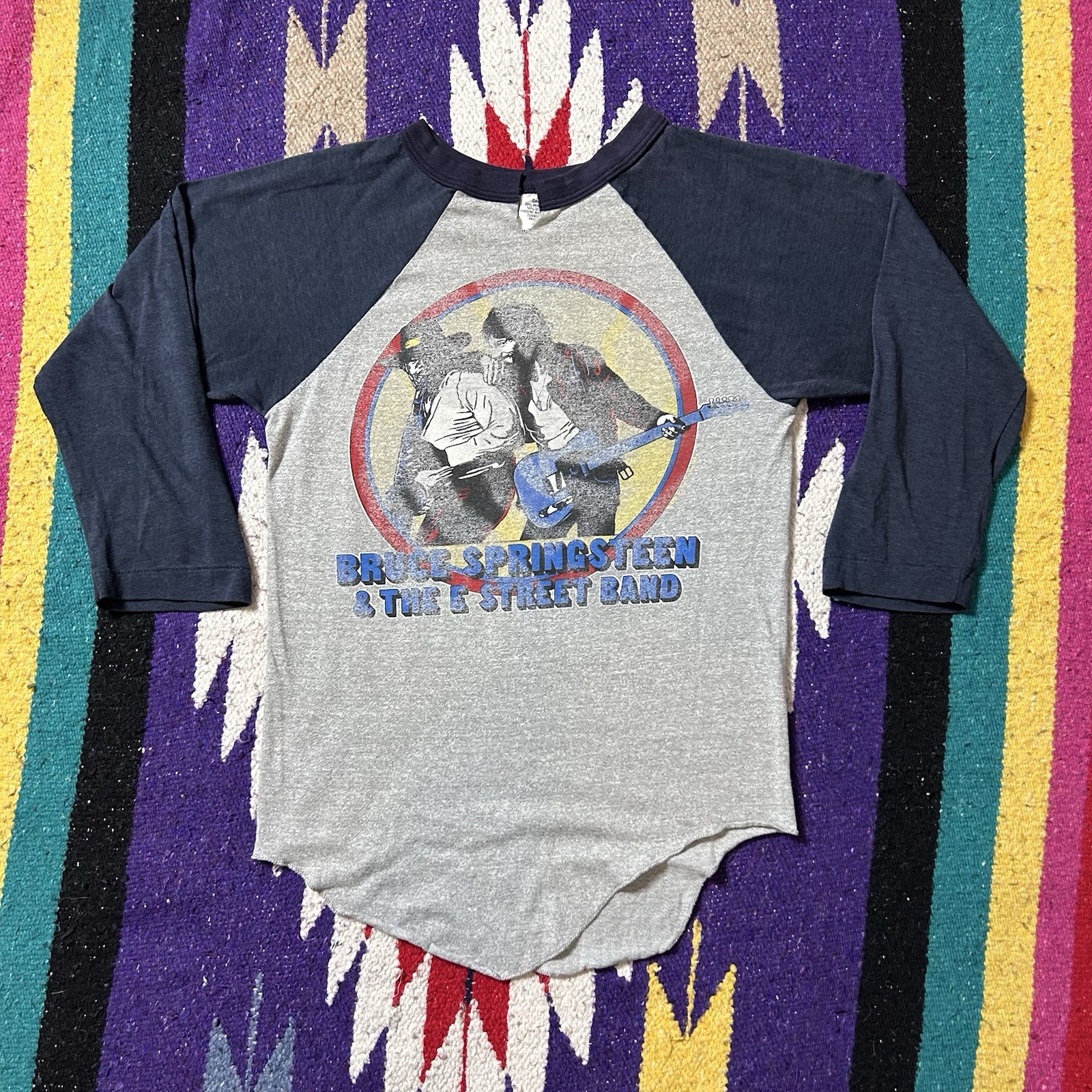 Vintage 80s Bruce Springsteen E Street Band World Your 1981 Raglan T Shirt Small