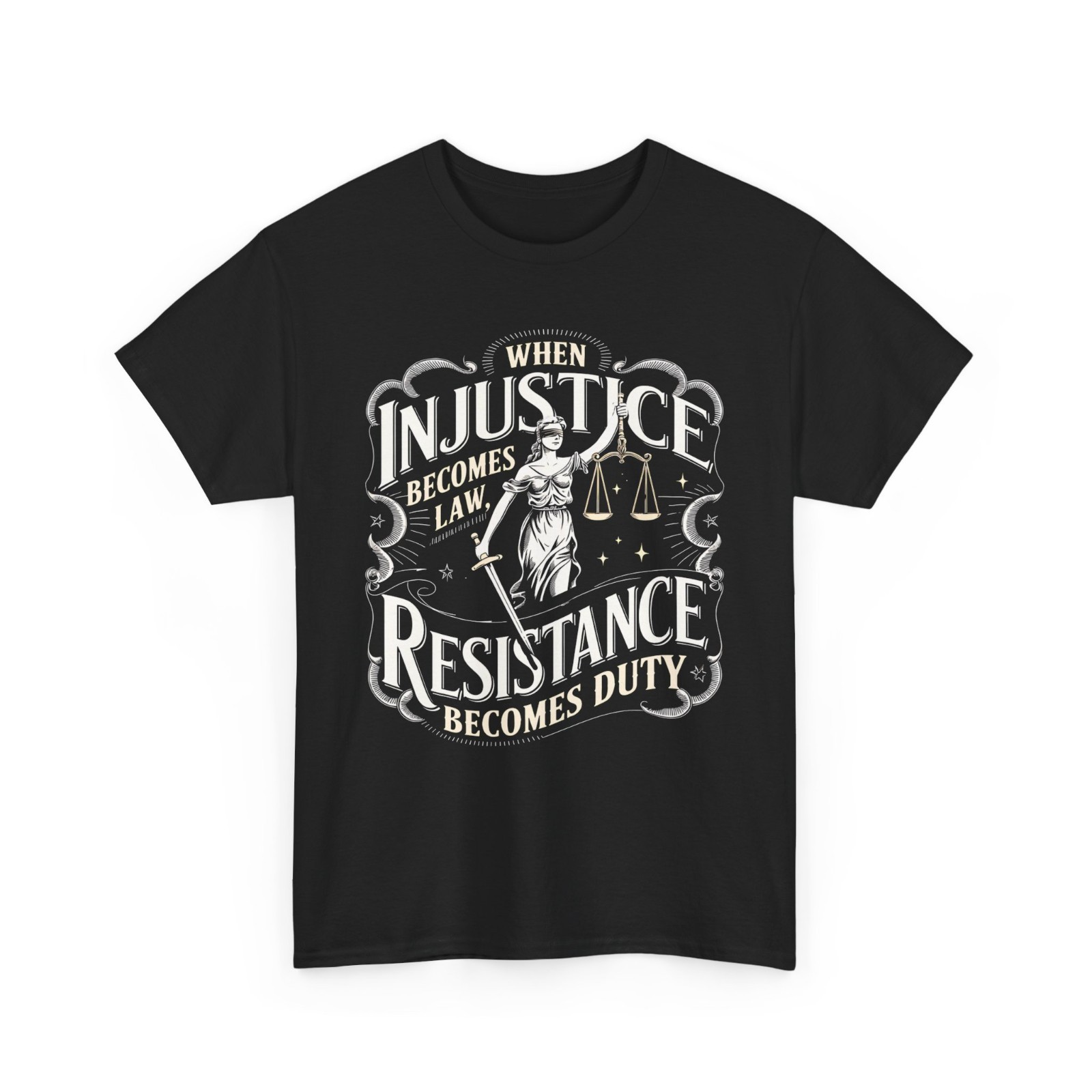 When Injustice Becomes Law Resistance Becomes Duty RBG Quote T-Shirt