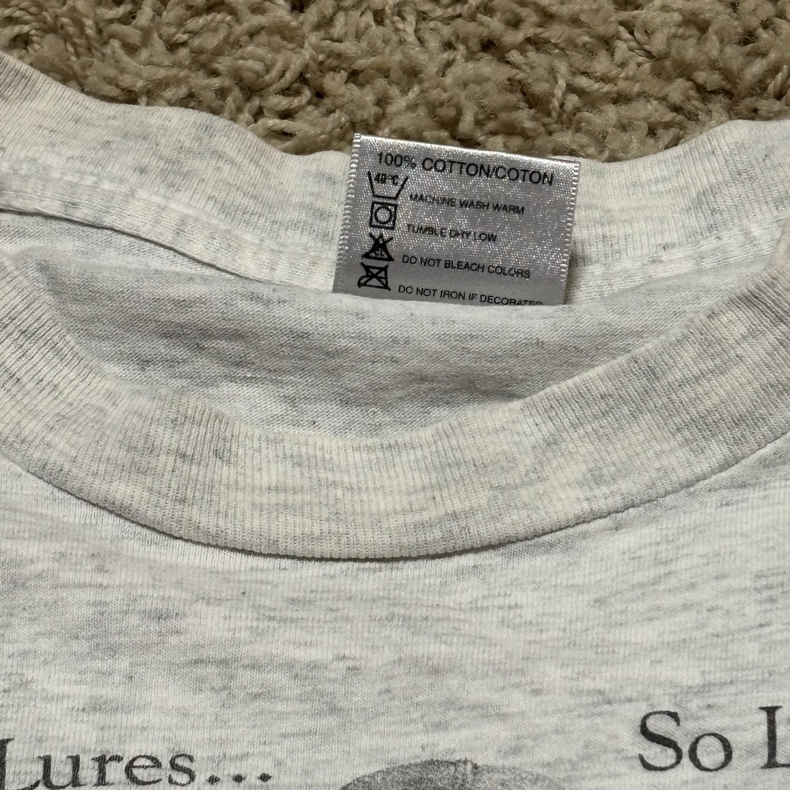 So Many Lures So Little Time Oneita Graphic T Shirt Men’s Size XXL Made In USA