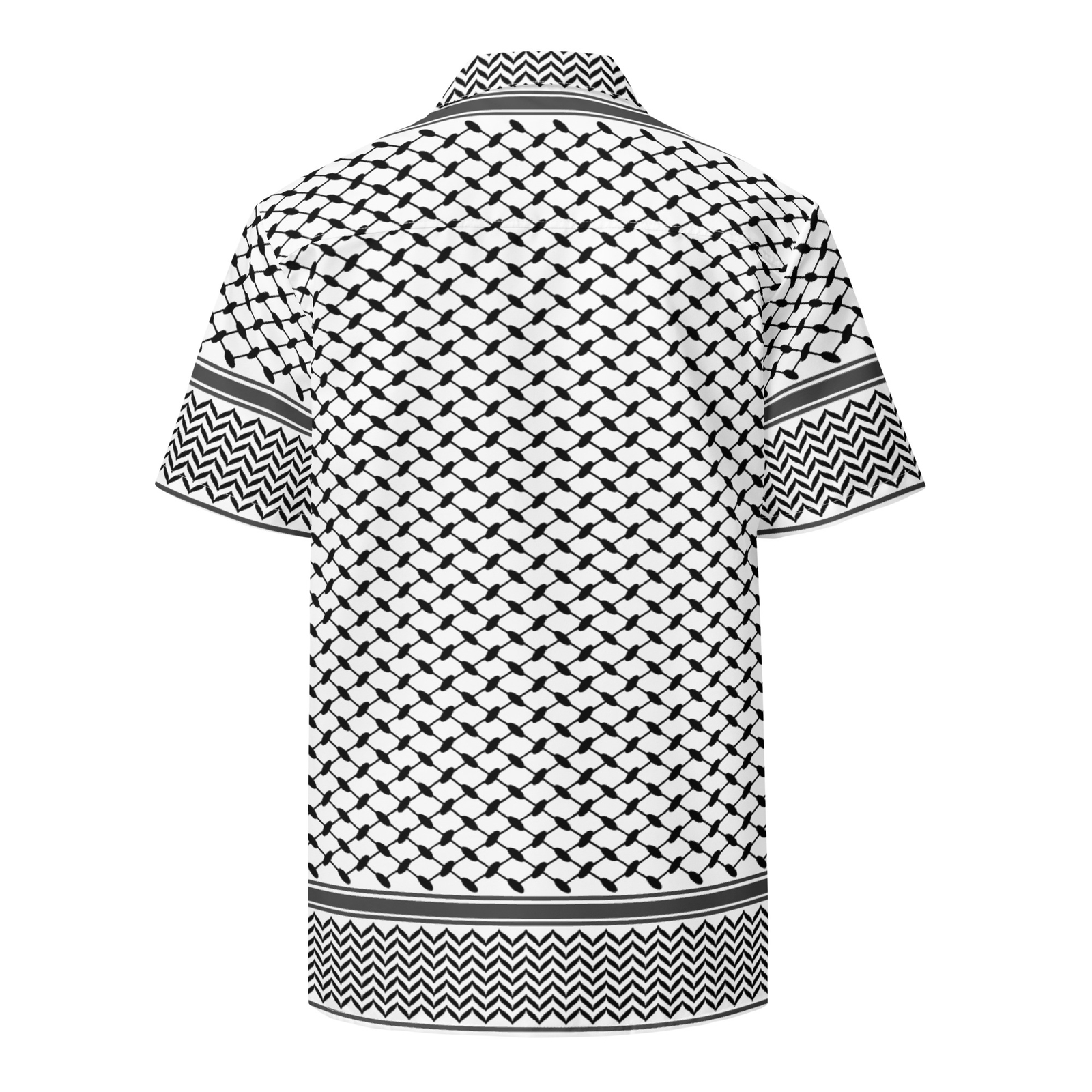 Keffiyeh Unisex button shirt, Palestine Keffiyeh Button Shirt, Keffiyeh Shirt