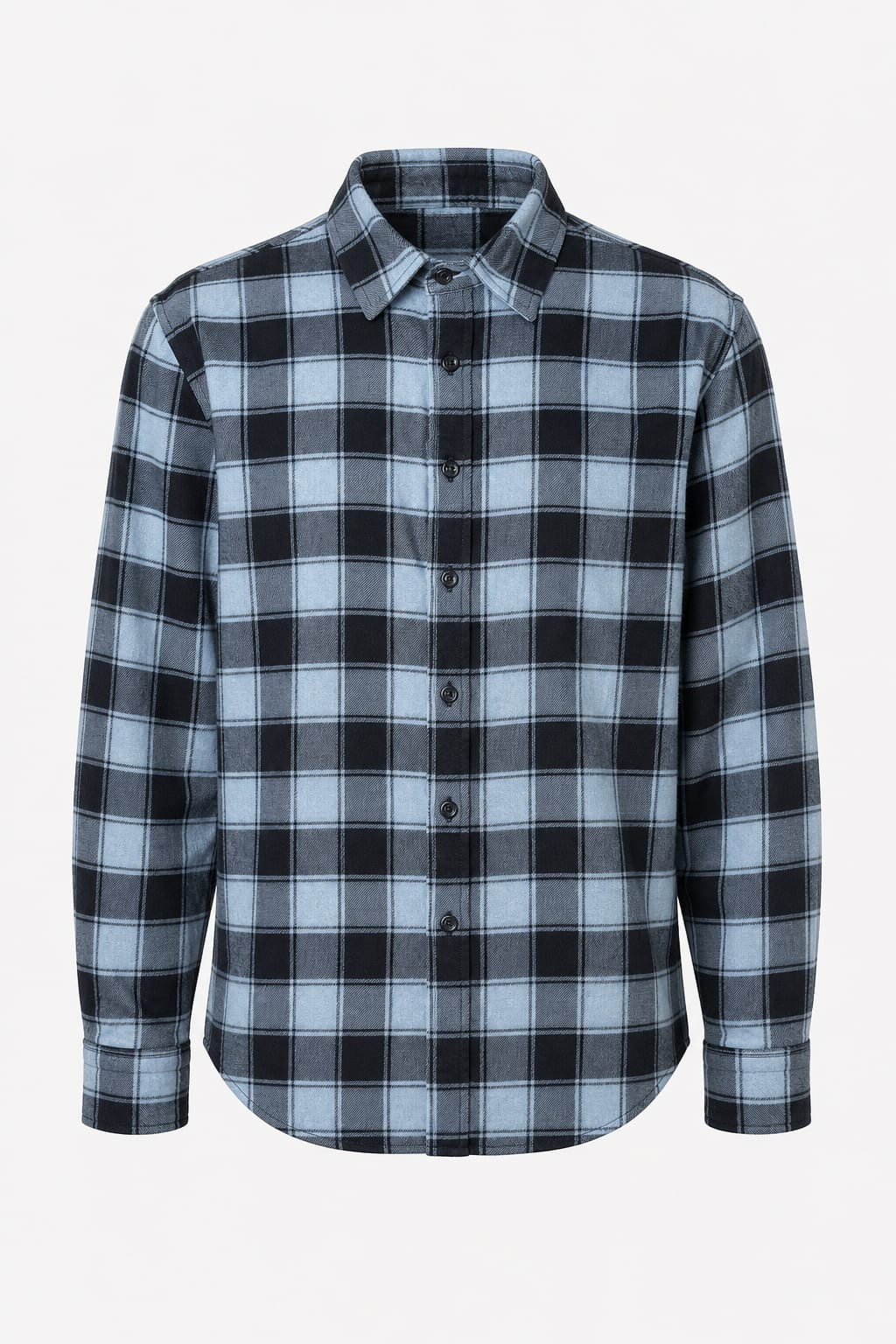 Vintage 1990s Grunge Cotton Plaid Button-Up Shirt Unisex Size Medium