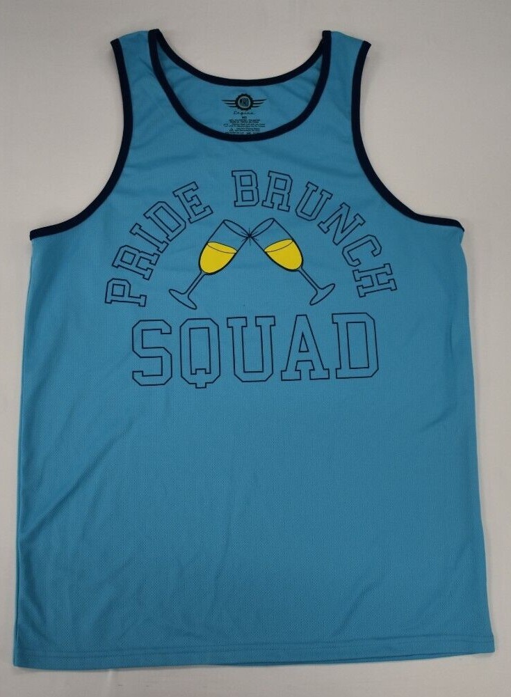 Mad Engine Mens Gay Pride Brunch Squad Tank Shirt NWT XS, S, M, L, XL, 2XL