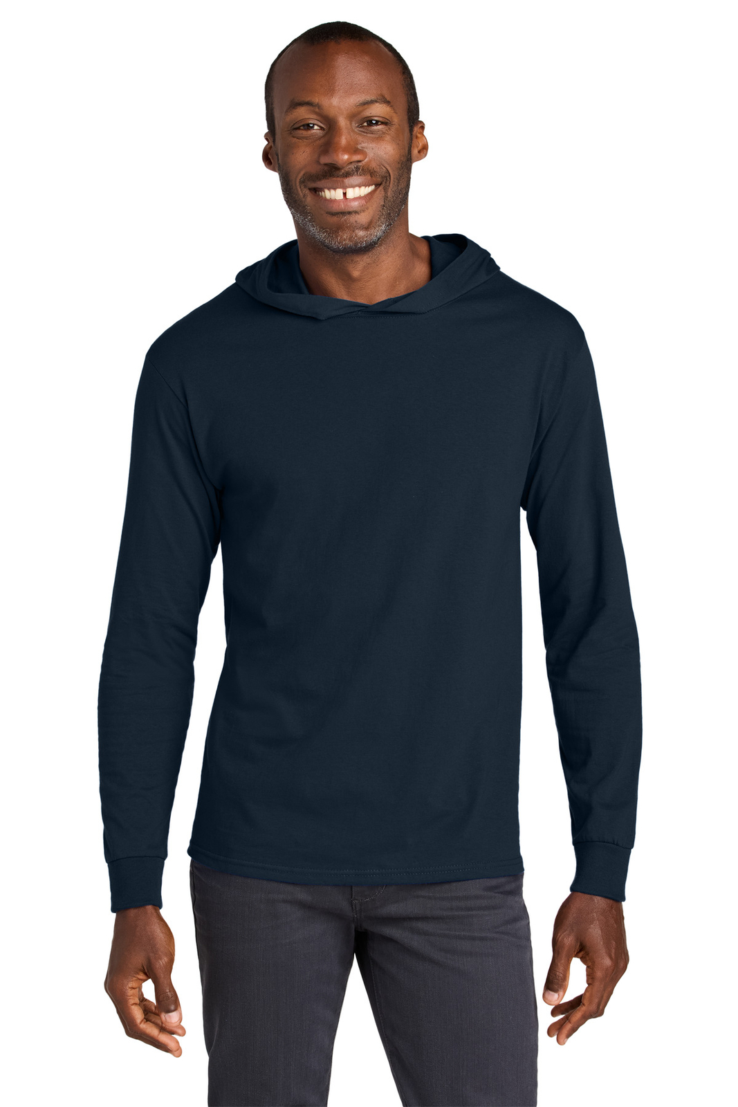 Jerzees 363LH Unisex Long Sleeve Classic Fit 100% Cotton Hooded T-Shirt