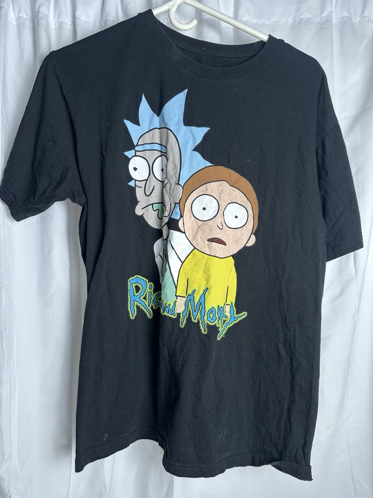Rick And Morty Mens Large Tee Shirt Ripple Junction Adult Swim Graphic