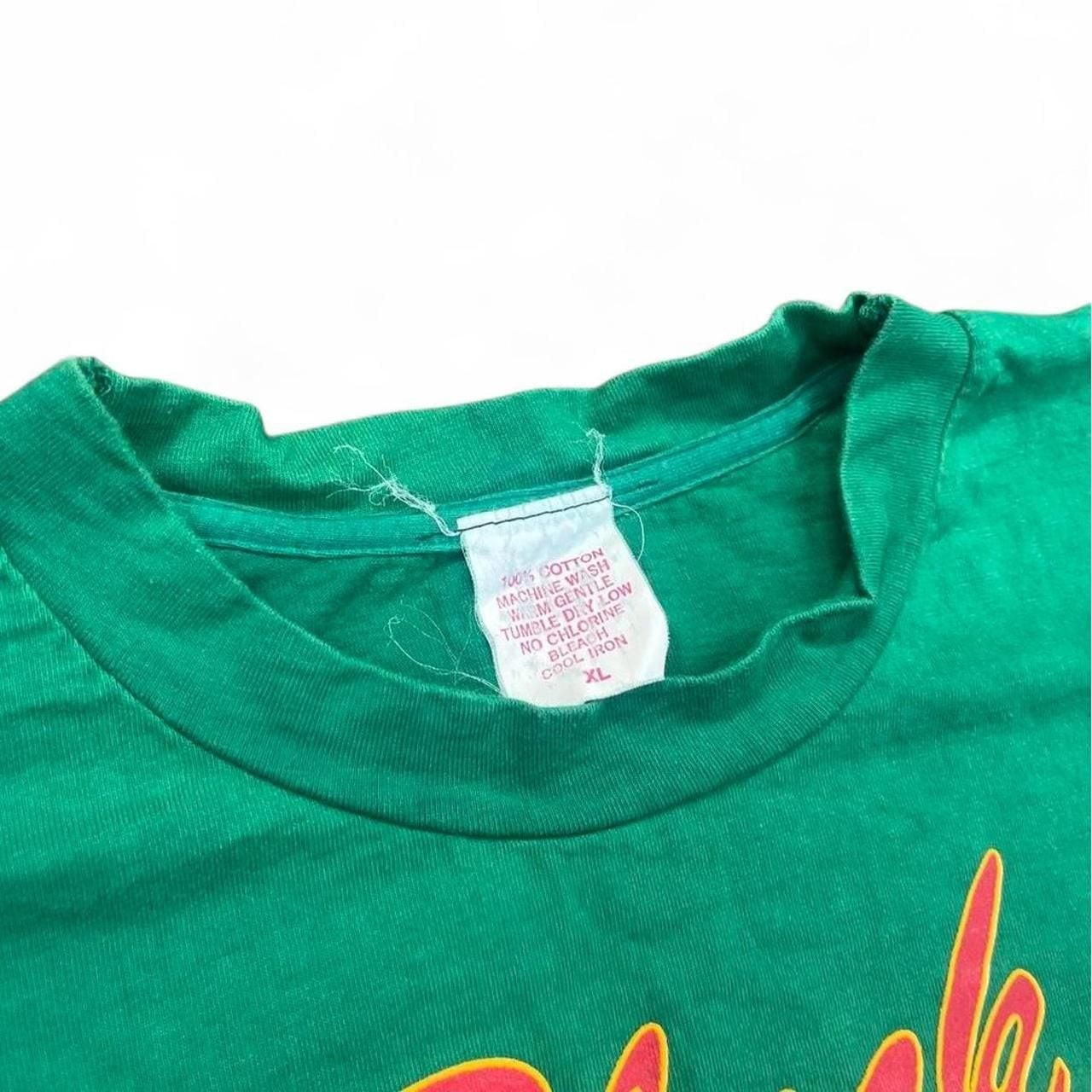 Vintage Black Family Pledge Graphic T-Shirt XL Green