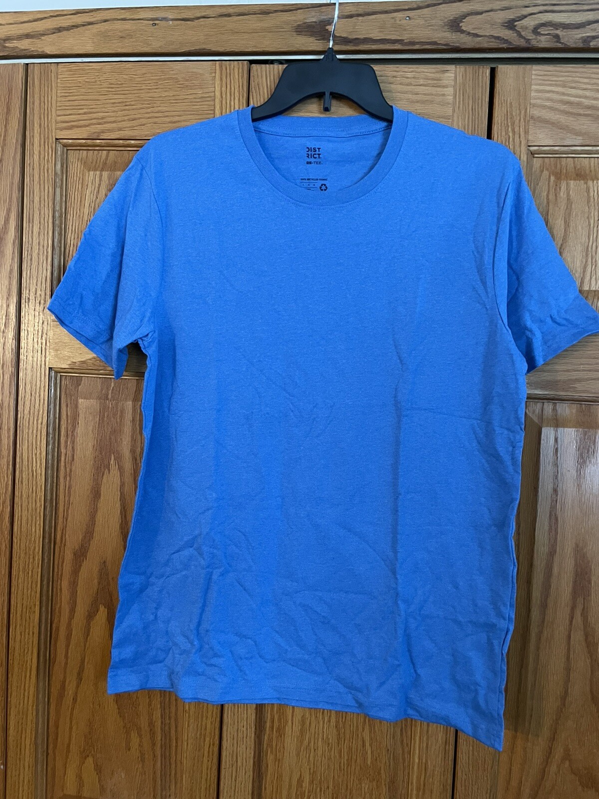 Blue T-Shirt Cotton Blend Unisex Large Dist Rict Perfect New No Tags