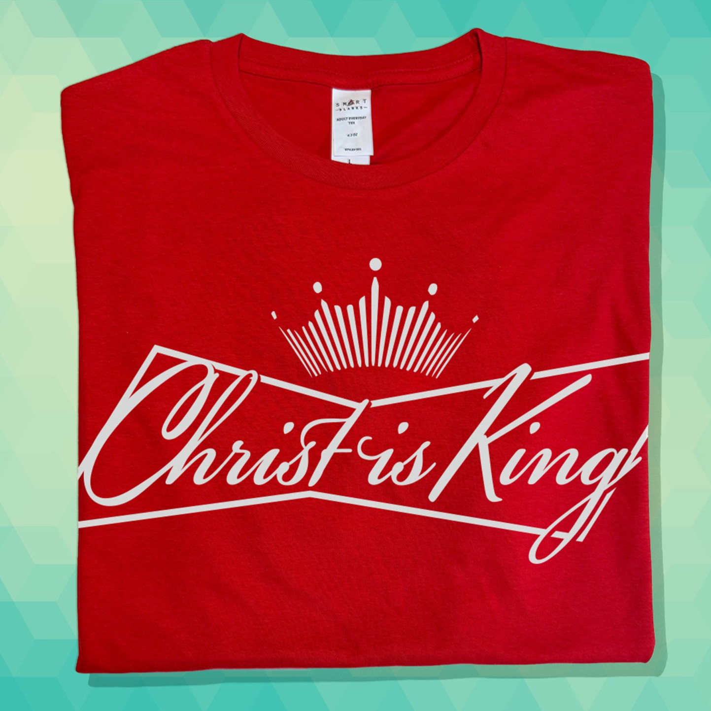 Christ is King Tee Jesus Gospel T-Shirt Unique Design Red Shirt Trendy shirt