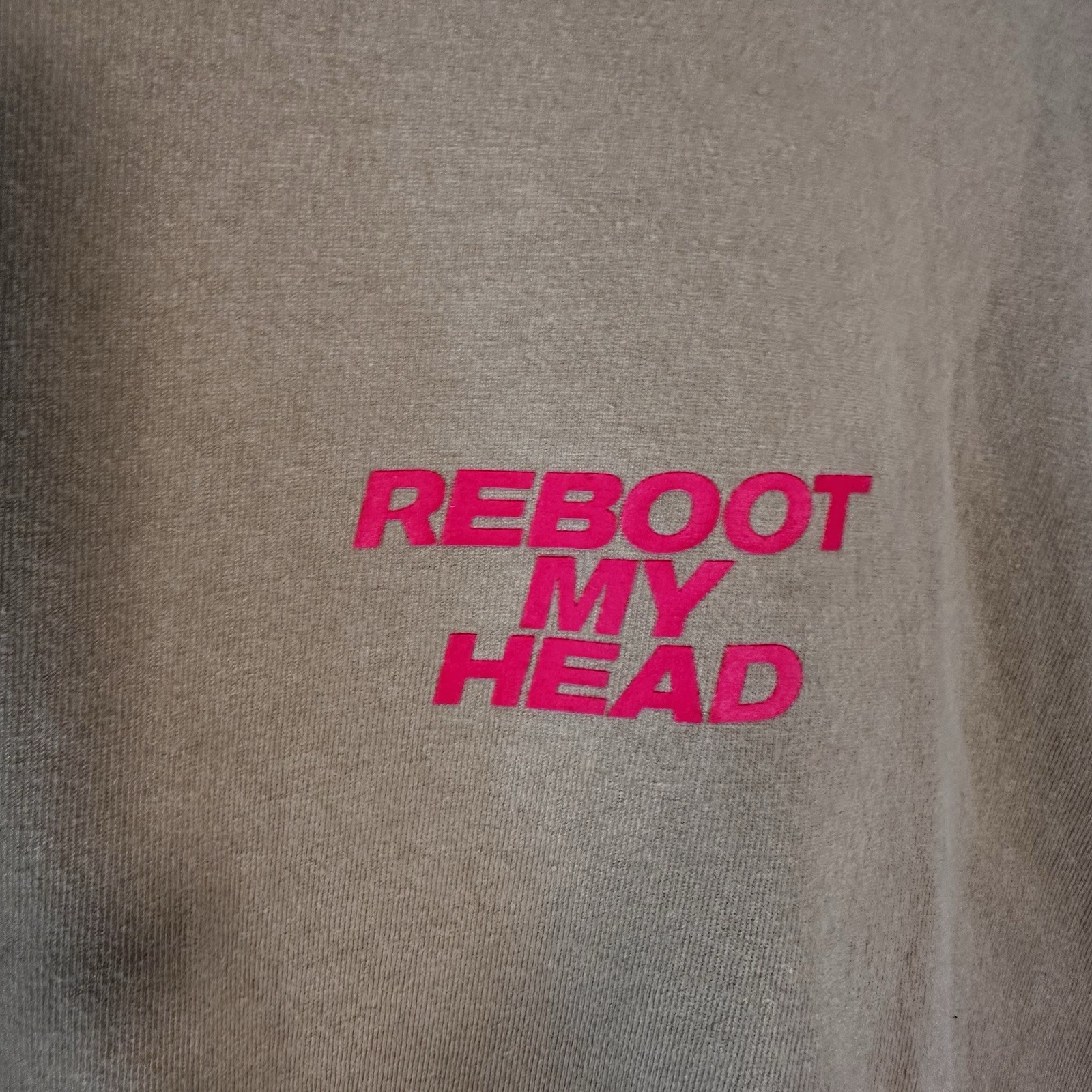 Rodeo Crowns Reboot My Head Graphic T Shirt Japanese Streetwear Harajuku Style