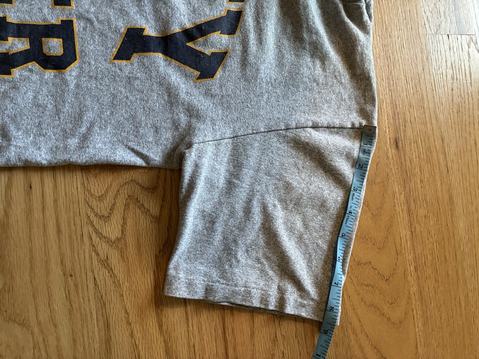Vintage 80s Made in USA Cotton Rayon Single Stitch Navy Soccer Tee Size M