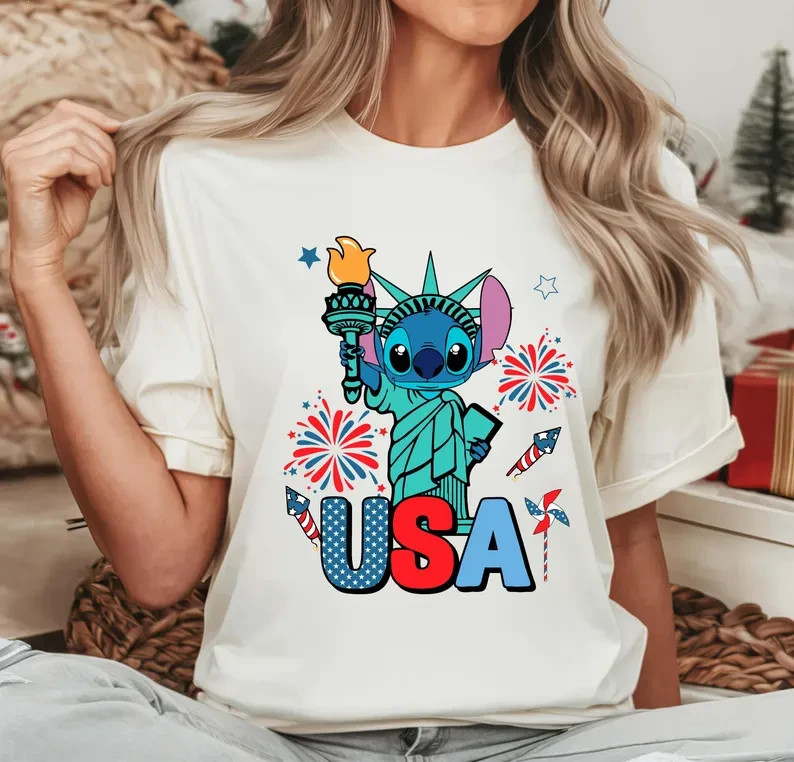 Stitch USA Shirt, Stitch 4th Of July Shirt
