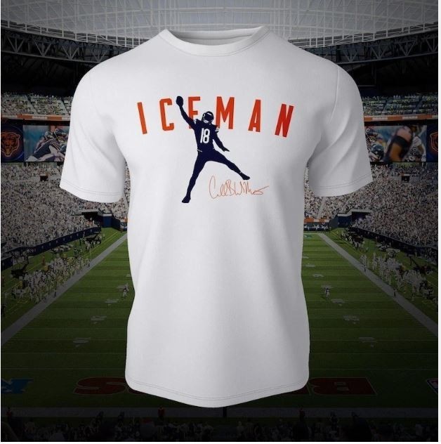 Iceman Caleb Williams T-Shirt | Football Bears graphic Tee unisex
