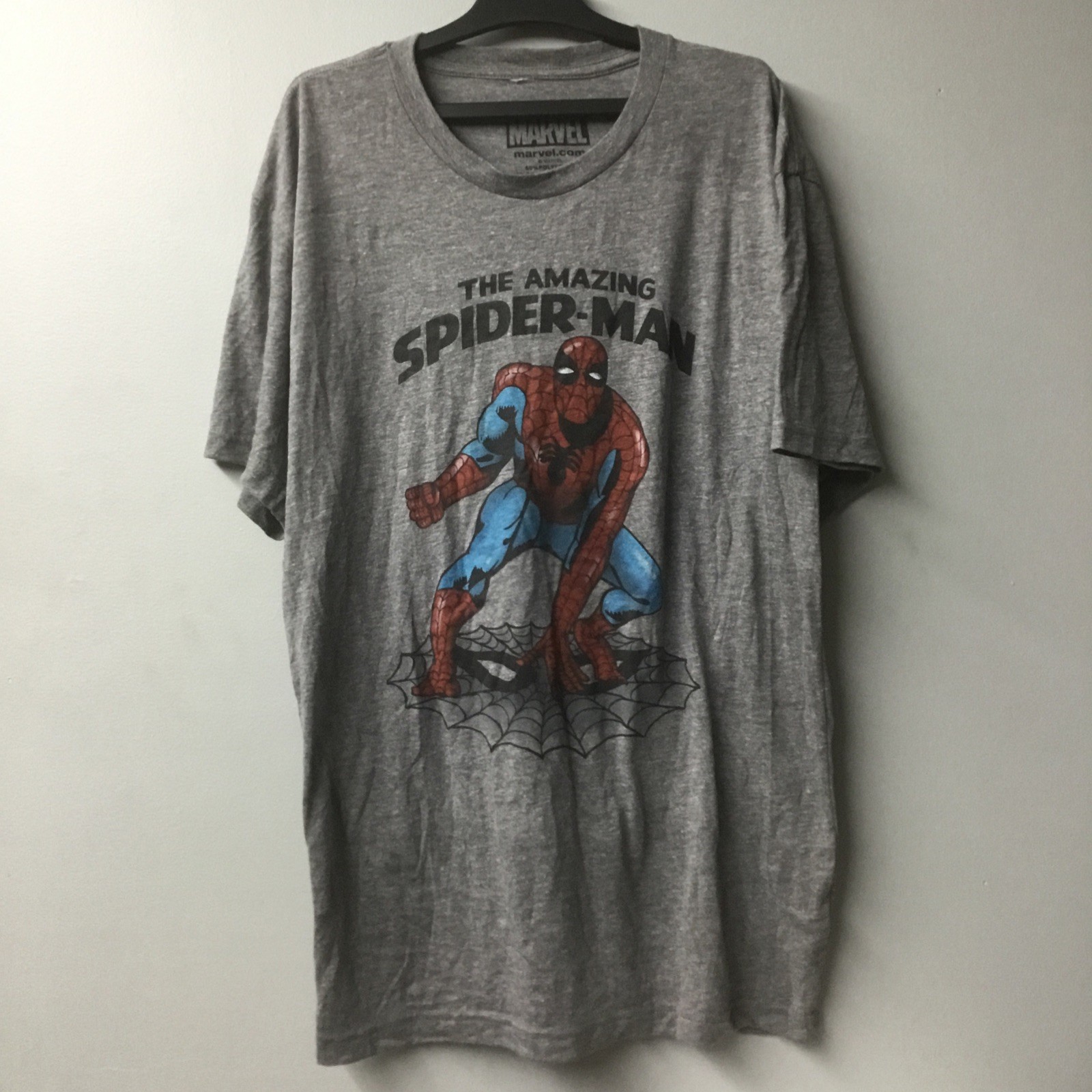 The Amazing Spider-Man Men’s T-Shirt Size XL Tri-Blend Soft Marvel